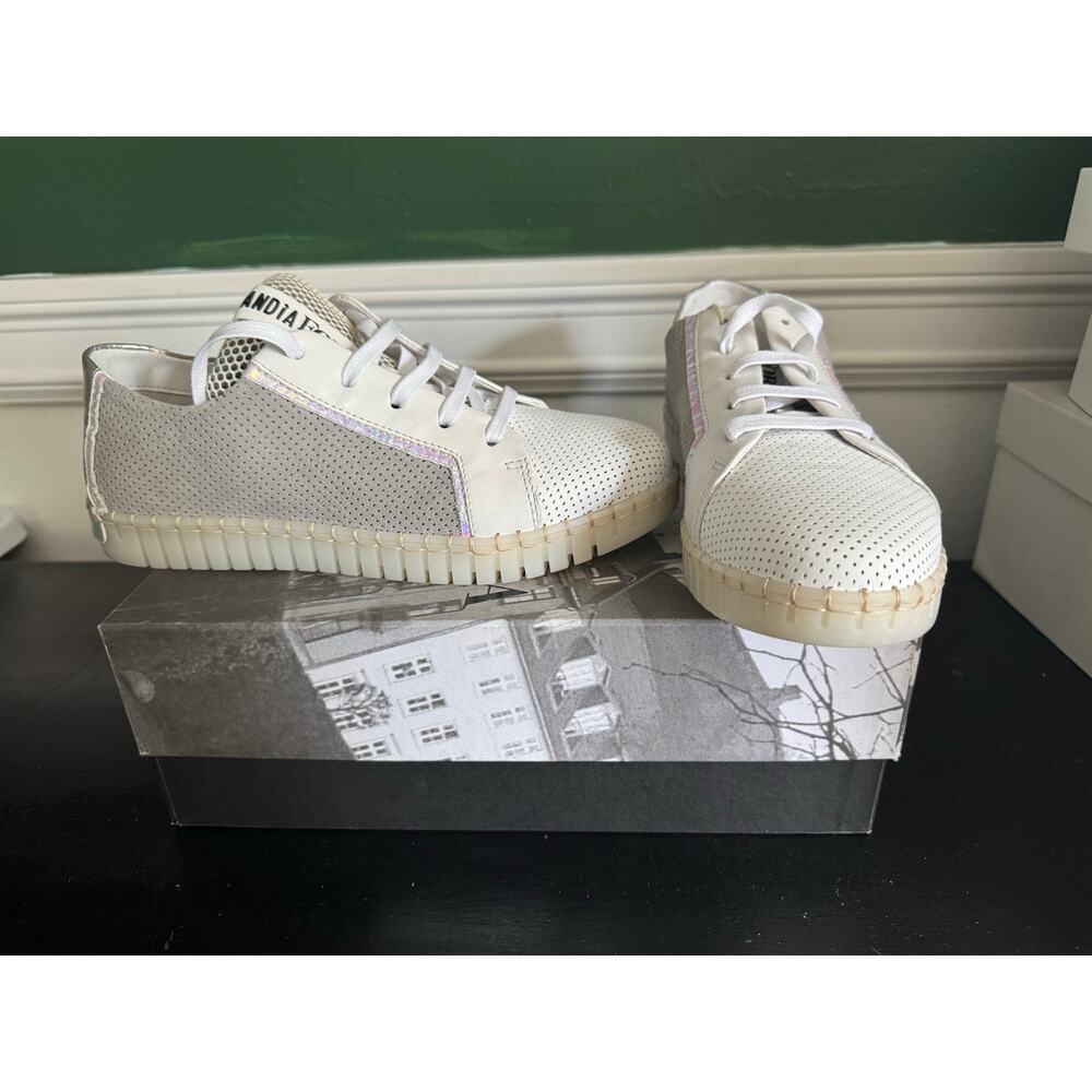 Andia Fora White Grey Sneakers Leather New 37